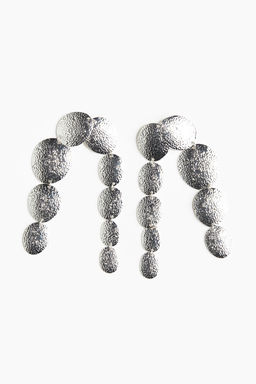 Pendientes colgantes de discos de metal - H&m фото 3