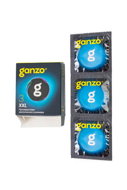 Презервативы GANZO XXL увеличенные, латекс, 19 см, 5,5 см, 3 шт.  фото 4