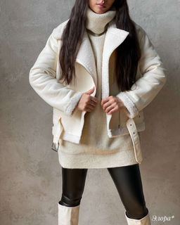 Дубленка Элора (бежевый)* - Nadi bordo фото 8