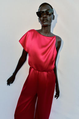 MONO ASIM?TRICO SATINADO / Fucsia - Zara фото 2