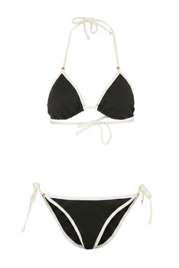 Siyah Dokulu Ucgen Kapl? Biyeli Normal Bel Regular Bikini Tak?m? TBESS26BT00077 - Trendyolmilla фото 4