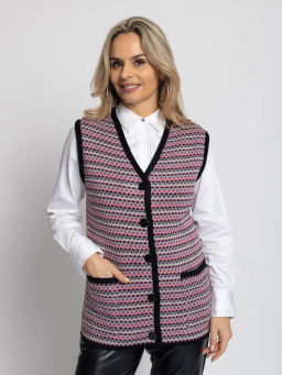 Жилет В 2367/бордовый