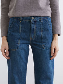 Wideleg Kad?n Jean Pantolon