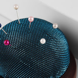 Игольница «Круг», на деревянной подложке, d=7 см, МИКС