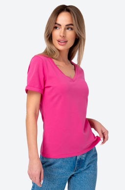 Женская футболка с V-вырезом Happy Fox  фото 5