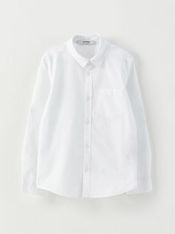 Basic Uzun Kollu Poplin Erkek ?ocuk G?mlek