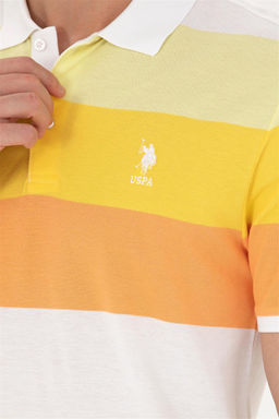 U. S. Polo Assn Мужская оранжевая футболка с воротником-поло - U.s. polo assn фото 14