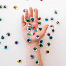 Глазки с ресничками на клеевой основе, набор 18 шт., размер: 2 см - Школа талантов фото 7