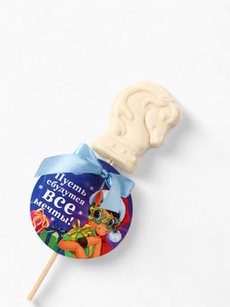 Цена за 2 шт. Леденец новогодний Пусть сбудутся все мечты, в виде лошади, 24 г - Фабрика счастья фото 2