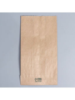 Цена за 50 шт. Пакет бумажный фасовочный, упаковка, крафт, V-образное дно Хорошего дня!, 20?11?4 см