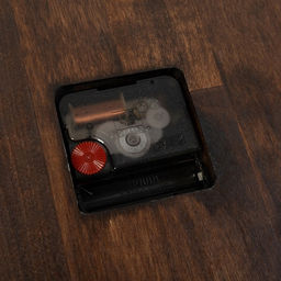 Часы настенные, интерьерные, бесшумные, d-35 см, дерево, открытые, темный циферблат