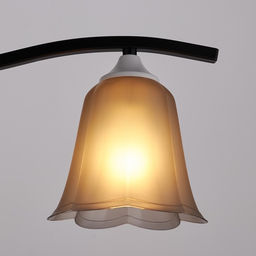 Цена за 2 шт. Плафон универсальный "Цветок"  Е14/Е27 дымчатый 14х14х13см