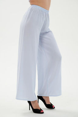 Брюки палаццо из штапеля Диана голубая полоса - Амадэль фото 4