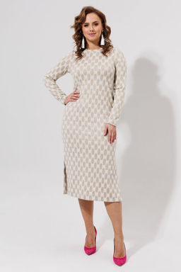 Платье Galean Style 971 бежевый