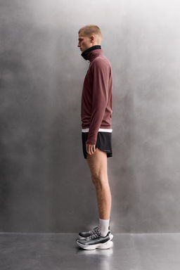 QUARTER-ZIP SWEATSHIRT WITH COMBINED POCKET - Zara фото 14