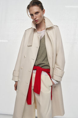 ZW COLLECTION BELTED TRENCH COAT - Zara фото 2