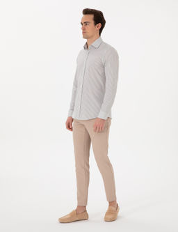 Haki _izgili Ex. Slim Fit Uzun Kollu G_mlek - Pierre cardin фото 4