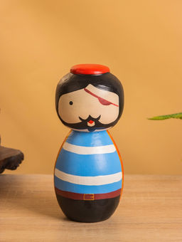 Японская кукла кокеши «Пират», 7×7.5×15 см
