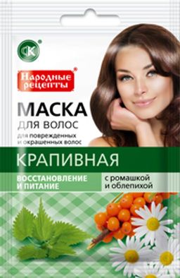 ФК "НР"/1914/ Натур.МАСКА д/в (шоу-бокс) "Крапивная с Ромаш. и Облеп." Восстан. и Питан.(30мл).15