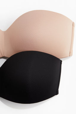 Pack de 2 sujetadores bandeau de microfibra - H&m фото 4