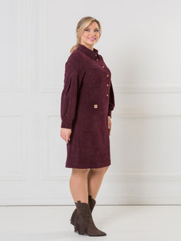 NOVITA Платье 1374 из эластичного микровельвета (Вискоза 55%)  фото 7