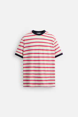 STRIPED CONTRAST T-SHIRT - Zara фото 7