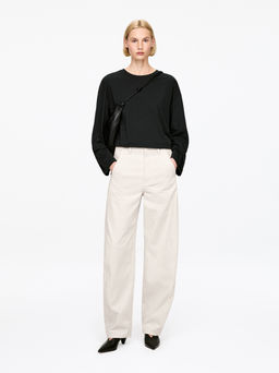 Pantalones de pana con pernera de barril - H&m фото 3