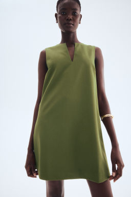 Vestido liso de sarga - H&m фото 6