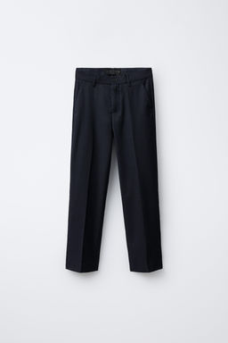 TEXTURED SUIT TROUSERS