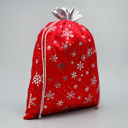 Цена за 5 шт. Мешочек подарочный плюш Снег и солнце, снежинки, тиснение, 30 х 40 см +/- 1.5 см - Дарите счастье фото 3