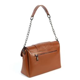 Женская кожаная сумка через плечо J005-220 Рыжий - Cidirro фото 4