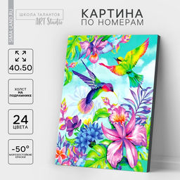 Картина по номерам на холсте с подрамником «Тропики», 40×50 см