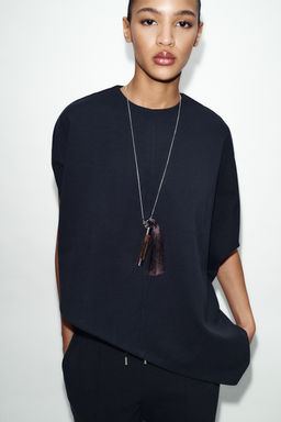 ASYMMETRIC INTERLOCK CAPE - Zara фото 10