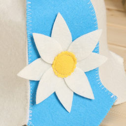 Набор для бани: шапка и коврик Колокольчик - Добропаровъ фото 5