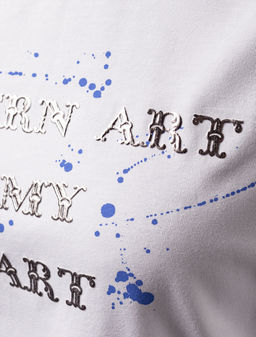 VILATTE / Футболка из премиального хлопка с принтом фольгой  фото 2
