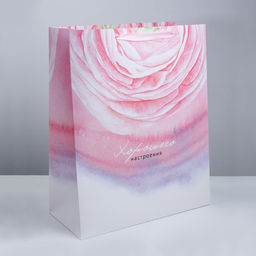 Пакет ламинированный вертикальный Ласковые лепестки, XL 40 49 19 см