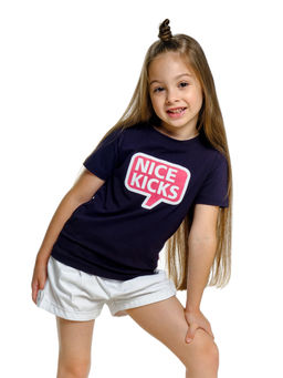 Футболка с принтом UD 1445 синий - Mini maxi фото 2