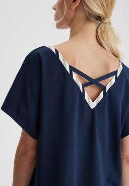 Футболка женская LS-213439-DN, 
т-синий