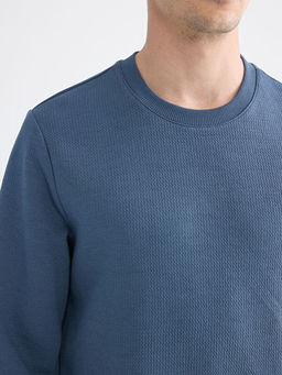 Bisiklet Yaka Erkek Sweatshirt