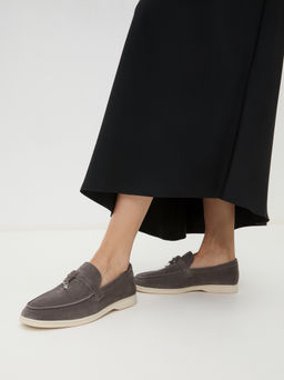 Женские лоферы TENDANCE Артикул SW6046-1, серо-коричневый