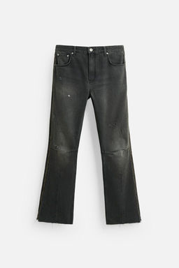 FLARE FIT JEANS WITH ZIPS - Zara фото 7