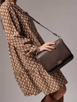 Сумка через плечо Deboro 30532 серый дым