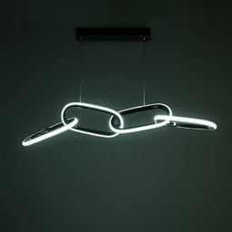 Светильник с ПДУ «Меган» 4хLED 45 Вт 3000-6000К черный хром 89×18×23-123 см