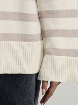 Джемпер на молнии в полоску / Zarina  фото 7