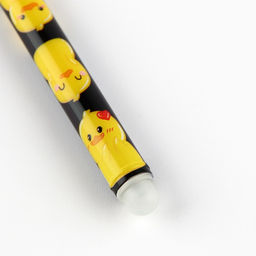 Цена за 12 шт. Ручка пиши стирай синяя паста 0,5 мм с колпачком «Утя»