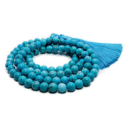 Четки из камня 108 бусин Бирюза Камень радости счастья и исполнения желаний