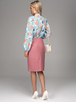 Юбка Лима (экокожа/розовый) - Эльза фото 13