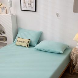 Комплект постельного белья Однотонный Сатин на резинке CSR034 2 спальный