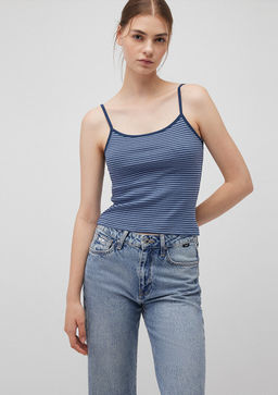 Cizgili Lacivert Atlet