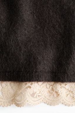 Jersey de mezcla de mohair con ribete de encaje - H&m фото 4